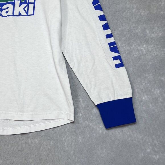 Vintage Kawasaki Motocross Shirt Racing Jersey Men Large AHRMA MX KX BMX 80s 90s - Picture 6 of 16